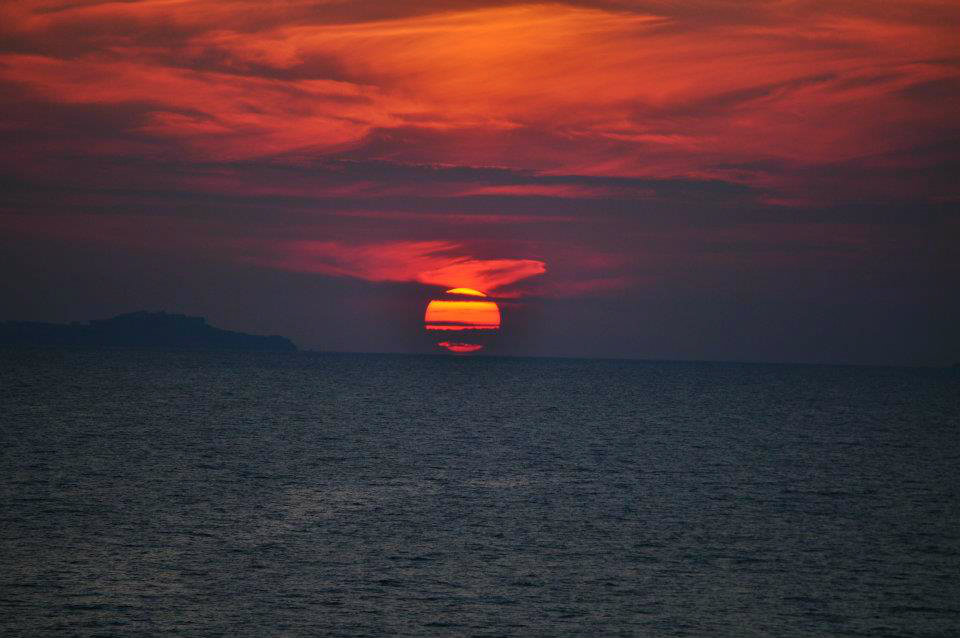 Sunset on the Mediterranean Sorrento, Italy 2012
